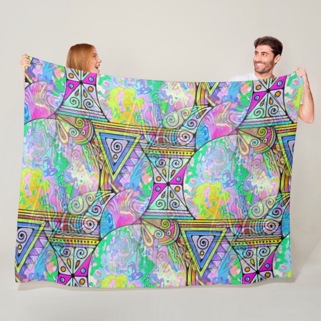 Cobertor De Velo Padrão Ininterrupto Pintado Digitalmente E Mão 56 (In Situ)