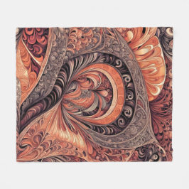 Cobertor De Velo Padrão Intrincado de Mandala Abstrata Boho