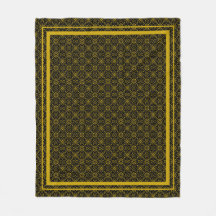 Padrão Japonês Hanabishi Dourado e Preto