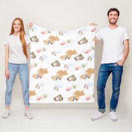 Cobertor De Velo Padrão Japonês Wagashi