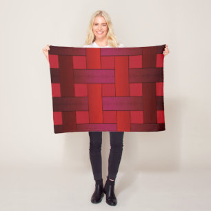 Cobertor De Velo Padrão listrado de seda vermelha sem costura, abas