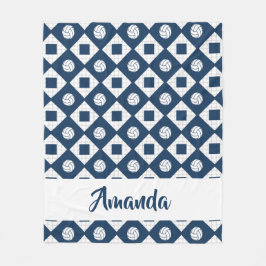 Cobertor De Velo Padrão marinho Azul de Voleibol