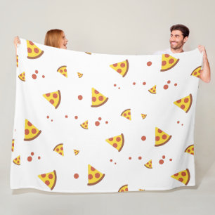 Cobertor De Velo Padrão Minimalista de Pizza de Pepperoni Retro Div