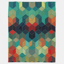 Padrão Moderno de Cubos Coloridos