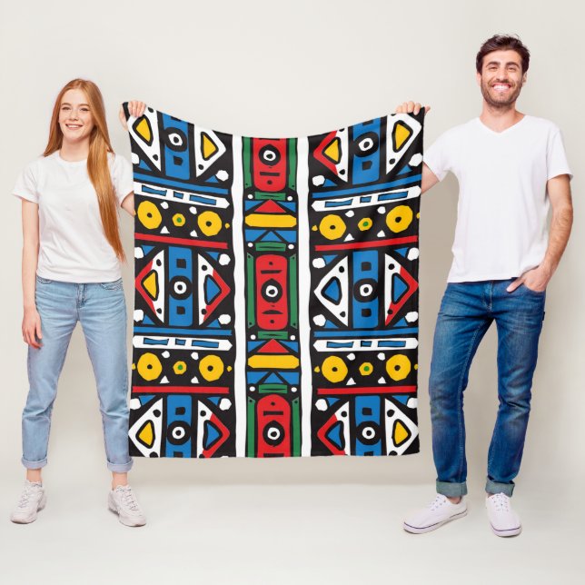 Cobertor De Velo Padrão Ndebele da África do Sul (In Situ)