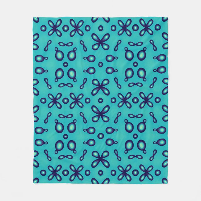 Cobertor De Velo Padrão Orbital Atômica de Química Orgânica (Frente)