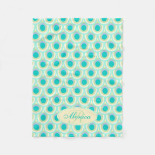 Cobertor De Velo Padrão oval da pena de Peacock aqua chamado cobert