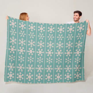 Cobertor De Velo Padrão Pastel Snowflake