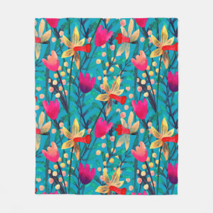 Cobertor De Velo Padrão perfeito de aquarela brilhante com belo