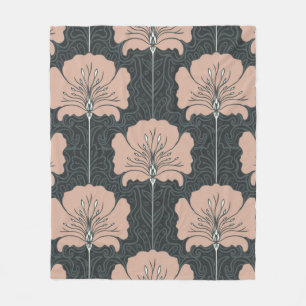 Cobertor De Velo Padrão perfeito de vindima com flores rosa. Art n