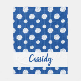 Cobertor De Velo Padrão Pom De Cheerleader Azul