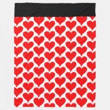 Padrão Preto do Coração Vermelho