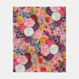 Cobertor De Velo Padrão Rosa Floral