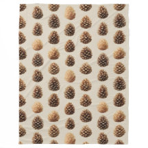 Padrão Rustic Brown Pine Cone Winter