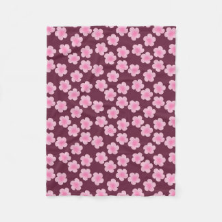 Cobertor De Velo Padrão sem costura do Flor Frangipani Rosa