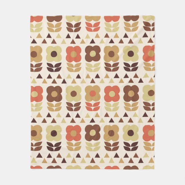 Cobertor De Velo Padrão sem descontinuidades das flores retrorrefle (Frente)