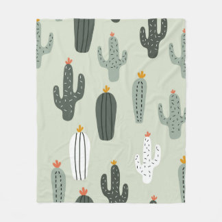 Cobertor De Velo Padrão sem soldadura cactos cactos cúbitos, fundo