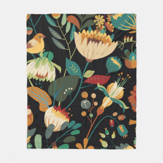 Cobertor De Velo Padrão têxtil floral sem costura. Fantasia floral 