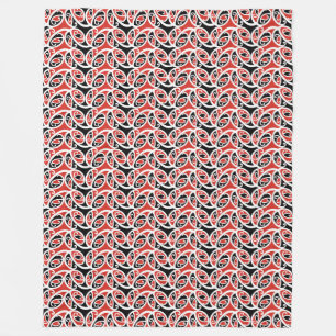 Cobertor De Velo Padrão Tribal Kowhaiwhai Mangopare Maori