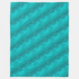 Cobertor De Velo Padrão Turquesa Aqua Teal