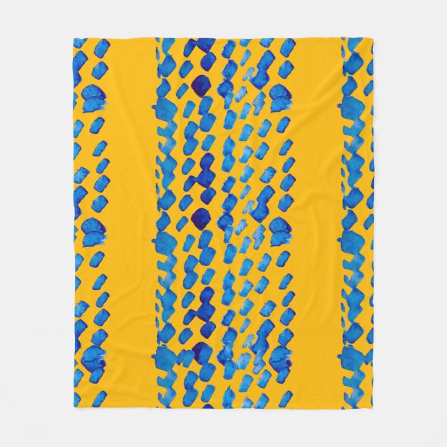Cobertor De Velo Padrão uniforme de aquarela com pontos de abstrato (Frente)