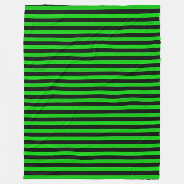 Cobertor De Velo Padrão Verde Black Stripes Invisível (Frente)