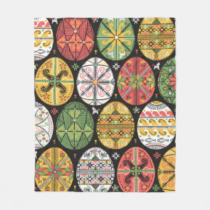 Cobertor De Velo padrão vintage com pysanky. Padrão de ovos de P