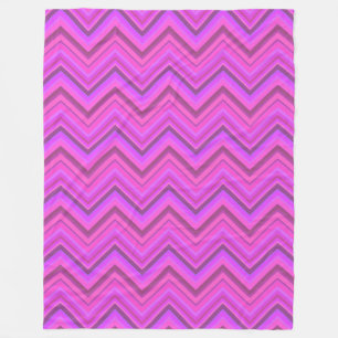 Cobertor De Velo Padrão zigzag de listras cor-de-rosa