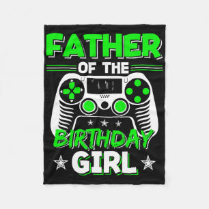 Cobertor De Velo Padre da Festa de Vídeo Jogo de Rapariga de Aniver