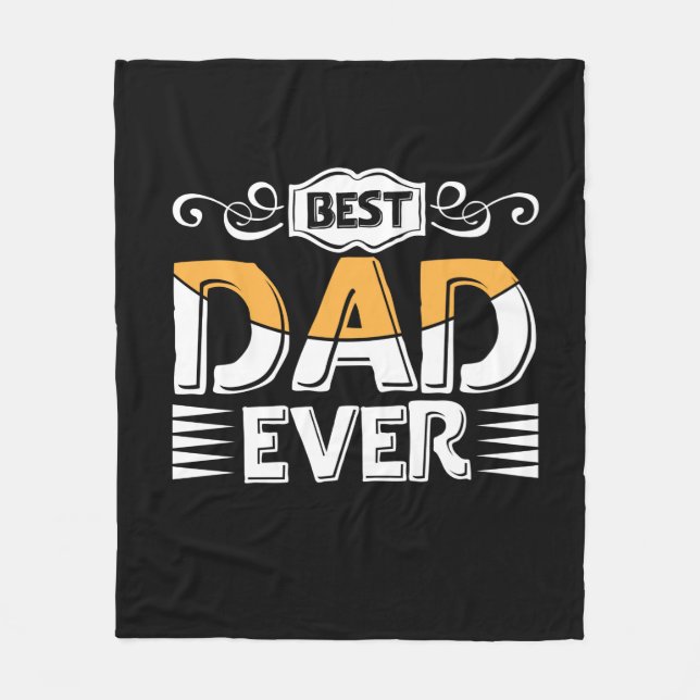 Cobertor De Velo Padre Gifts | Melhor Pai Nunca (Frente)