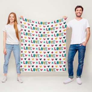 Cobertor De Velo Padrões de Amor e Coração Modernos e Bonitos