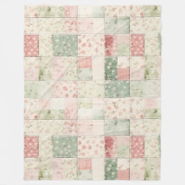 Cobertor De Velo Padrões de Colcha Floral Rosa Menta Ocidental