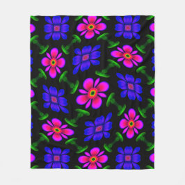 Cobertor De Velo Padrões de flores rosa adoráveis