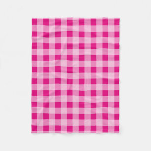 Cobertor De Velo Padrões de picnic com padrão de gingham de Neon ro