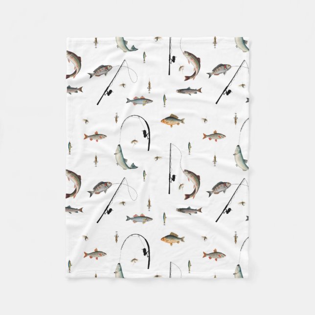 Cobertor De Velo Padrões do Tema Peixe de Arco e Enguia (Frente)