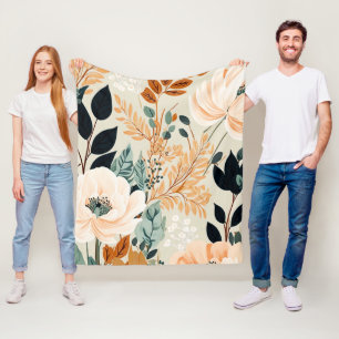 Cobertor De Velo Padrões Flamentais Botânicos Inclináveis