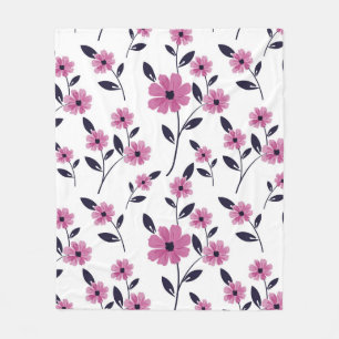 Cobertor De Velo Padrões florais sem costura, desenhados à mão