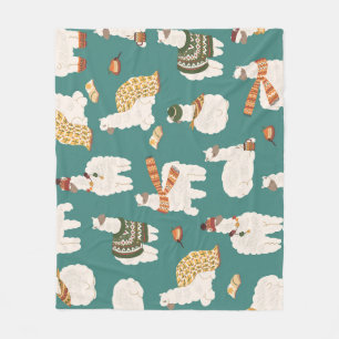 Cobertor De Velo Padrões Sem Olho De Llama Alpaca Sweater.