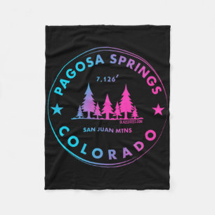 Cobertor De Velo Pagosa Springs Colorado Cidade Montanhosa - Retro 