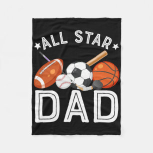 Cobertor De Velo Pai Astro do Menino do Aniversário Sketll Futebol 