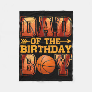 Cobertor De Velo Pai Bysketbyll Birthday Boy Family Byller B-day Pa