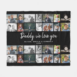 Cobertor De Velo Pai com Pai 14 Colagem de Fotografias para Criança
