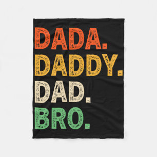 Cobertor De Velo Pai Dada Bro Dia de os pais Engraçado Retro Vintag