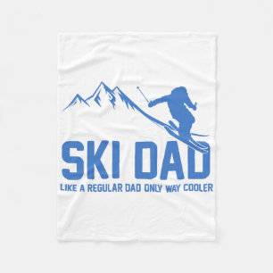Cobertor De Velo Pai de esqui Engraçado Skiier Snowy Adventure Aman