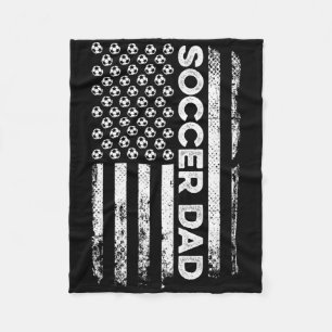 Cobertor De Velo Pai de Futebol Bandeira Americana Patriótico Dia d