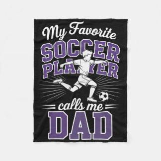 Cobertor De Velo Pai de Futebol Masculino Meu Jogador de Futebol Fa