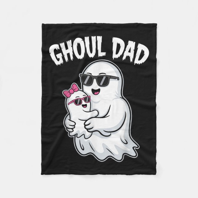 Cobertor De Velo Pai de Ghoul Camisa Men Pai Spooky Halloween Ghost (Frente)