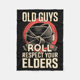 Cobertor De Velo Pai de Jiu Jitsu Pai Treinador Retro Vintage Velho
