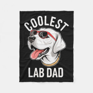 Cobertor De Velo Pai de laboratório mais legal Labrador Pai de cães