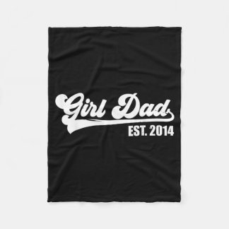 Cobertor De Velo Pai de Menina Desde 2014 Retro Orgulhoso Pai Vinta
